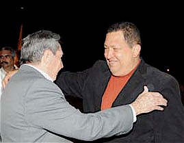 Recibió el Presidente cubano Raúl Castro a Chávez